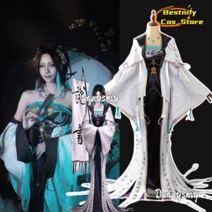 Jade Bone Cosplay Game Path to Nowhere Costumes Evening dresses Long dresses Women’s Dresses Disguise Role-play for Adult Women