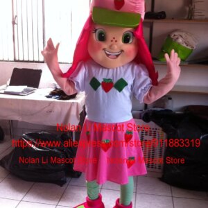 New Design Strawberry Cake Mascot Costume Dress Full Body Props Cartoon Set Role Play Advertising Game Christmas Gift 196