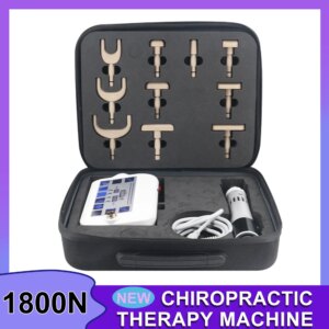 1800N Electric Chiropractic Adjusting Tools Vertebration Correct Pain Relief 10 Massage Probes Chiropractic Correction Gun