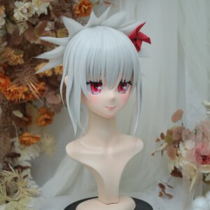 Customize Character Female/Girl Resin Kig Full Head With Lock Anime Cosplay Japanese Anime Kigurumi Mask