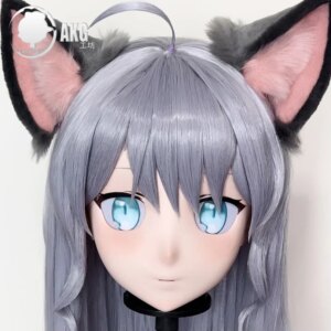 (AL416)Customize Character Crossdressing Female/Girl Resin Full/Half Head With Lock Anime Cosplay Japanese Animego Kigurumi Mask