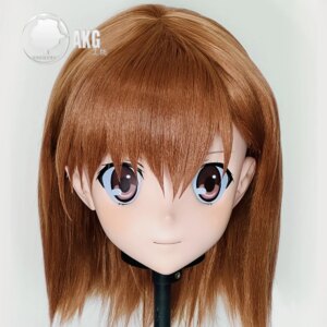(AL31)Customize Character Crossdressing Female/Girl Resin Full/Half Head With Lock Anime Cosplay Japanese Animego Kigurumi Mask