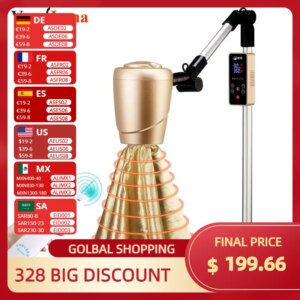Moxibustion Machine 360 Degree Rotatable Vertical Aromatherapy Moxa Red LED Light Device Instrument Portable Appliances Headed