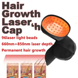 HLKGO Laser Hair Growth Cap 96pcs 650nm Laser Diode Continuous Pulse Mode 1900mA Hair Growth Device
