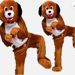 New Adult Hot Sale Foam Cute Halloween Puppy Dog Cartoon Mascot Costume Plush Christmas Fancy Dress Halloween Mascot Costume