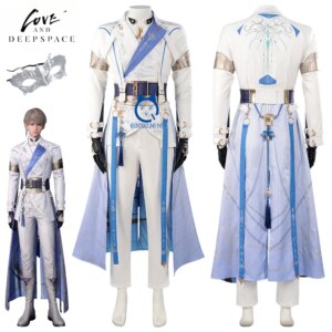 Game Love and Deepspace Shen Xinghui Cosplay Costume Xavier Anime White Uniform for Men Women Halloween Love Live Role Play Suit