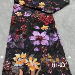 Luxury Sequins Tube Embroidery African Lace Fabric 2025 High Quality French Sequined Tulle Fabric For Nigerian Wedding Party