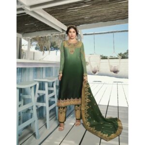 New Indian Designer Reception Wear Embroidery Worked Shalwar Kameez Pant Dresses