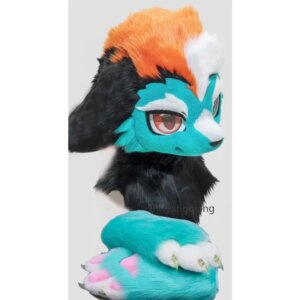 Fursuit Long Fur Husky Fox Mascot Head Party Halloween Fur Cosplay
