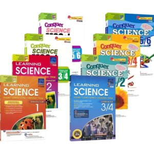 8 Volumes of Genuine SAP Learning/conquering Science Primary School Grades 1-6 Basic Improvement Version of English Textbooks