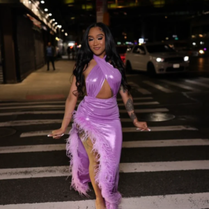 Lilac Purple Sexy Evening Dresses Halter High Silt Black Girl Feather Customsized Prom Birthday Gala Gown Outfit