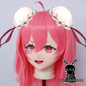 (RB04049)Customize Lockable Full Head Resin Cartoon Cosplay Japanese Character Anime Role Play Kigurumi Mask With Back Shell