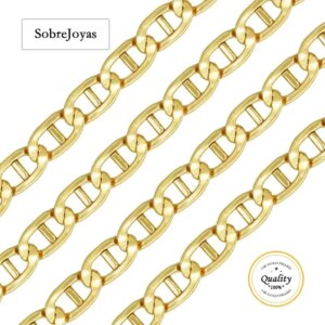 14k Gold Filled Mariner Anchor Chain 5mm Width Gold Filled Rope Chain For Jewelry Making Unfinished Chain Necklace Bracelet