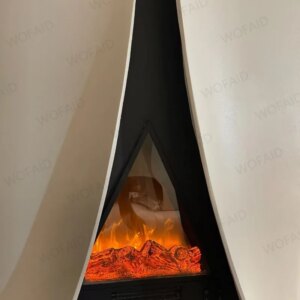 Nordic Embedded Fireplace with Fire Imitation for Living Room 3D Atomizing Fireplace Light Luxury Decorative Electric Fireplaces