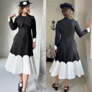 Customized Jiayigong s Draped Graduation A-line O-Neck Bespoke Occasion Gown Knee Length es