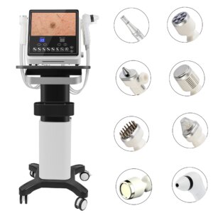 Hydro Derma Brasion Machine with High Pixel Skin Detection for Hair Scalp Pores Home Use Beauty Skin Microdermabrasion Machine