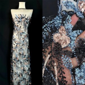 African Lace Fabric 2025 High Quality 5 Yards French Tulle Laces Fabric Beaded Nigerian Lace Fabric For Wedding Sewing