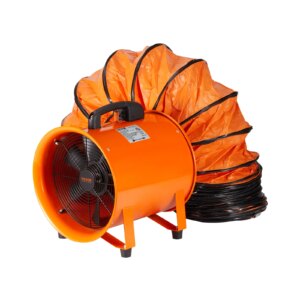 VEVOR Portable Exhaust Fan 10 inch Industrial Ventilation Fan with 10M Duct Hose Cylinder Blower for Home Workplace Factory