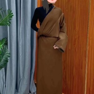 Winter New Fleece-lined Tibetan Robe Thickened Lightweight High-End Warm