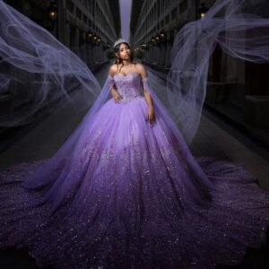 Customized Lavender Quinceanera Dresses Ball Gown Off The Shoulder Sequin Applique Lace Beads Tull With Cape Party Birthday Swee
