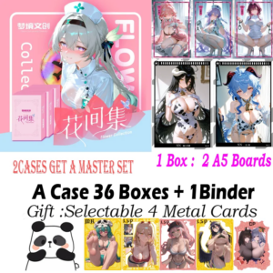 New A5 Size Card ” Flower Collection ” Hobby Waifu Collection Board Goddess Game Trade Board Toys Gifts