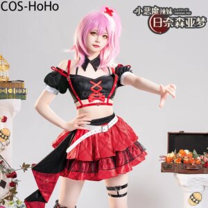 COS-HoHo Shugo Chara Hinamori Amu Little Devil Hot Girl Outfit Lovely Cosplay Costume Halloween Party Role Play Suit Women