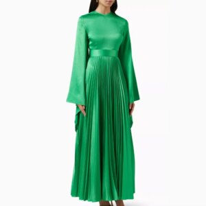 Customized Fashion Sizes Available Pleat Draped Sash A-line Scoop Neck Midi Dresses Homecoming Dresses Matching Formal High Qual