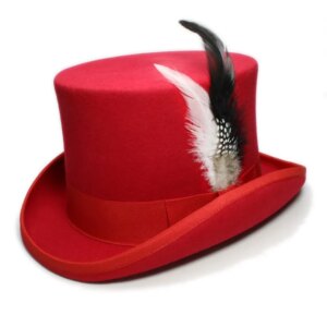 Vintage Mountain dome steam high pure cashmere top hat