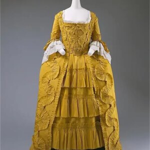 Marie Antoinette yellow Gown Dress Women’s Rococo 1700s Royal Court Belle Marie Antoinette robe French Fancy Party Dress