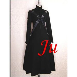 fondcosplay Gothic Lolita Punk Fashion black cotton Jacket Dress Cosplay Costume CD/TV[CK743]