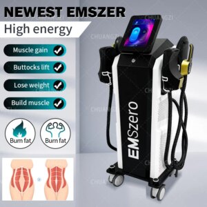 EMSzero 15Tesla 6500w NEO Body Slimming Nova Fat Burning Muscle EMS Sculpting Electromagnetic Stimulate Pro Machine