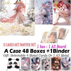 New A5 Size Card ” Dream Beauty ” Hobby Spicy Board Genshin Collection Doujin Hutao Ganyu Rare Card Toy Gift
