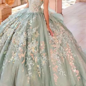 Customized Princess Girl Quinceanera Dresses V Neck Lace Applique Bow Ball Gown Floor Length Women Prom Birthday Party Dress 15