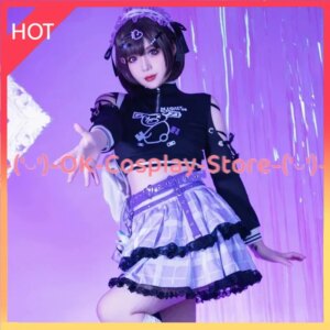 [Custom Made] 25Hours Shinonome Ena Cosplay Costumes Game Project Sekai Colorful Stage Cosplay Party Suit With Bag Uniforms