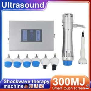 2in1 Shockwave Therapy Machine Pain Relief Body Relax Muscle Ultrasound Physiotherapy Device 300mj Shock Wave Equipment