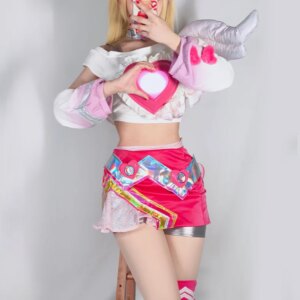 Lol Valentine’s Day Lux Women Cosplay Costume Cos Game Anime Party Uniform Hallowen Play Role Clothes Clothing