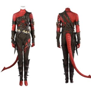 Game Karlach Cosplay Costume Women Battle Suit Full Set Halloween Party Outfits