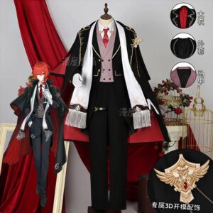 Game Genshin Impact Diluc Stellar Night Festival Official Cosplay Costume Halloween Carnival Anime Party Role Play Outfit