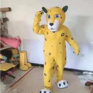 New Adult Hot Sale LOVE Leopard Panther Mascot Costume Christmas Fancy Dress Halloween Mascot Costume Free Ship