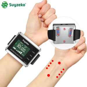 Cold Laser Therapy Infravermelho Watch Diabetes Hypertension Sugar Level Wrist Watch Red Light Therapy Device For Hand Massager
