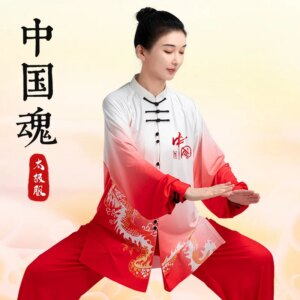 Tai Ji Suit Martial Arts Women’s New High-End Competition Performance Gradient Exercise Clothing Men’s National Style