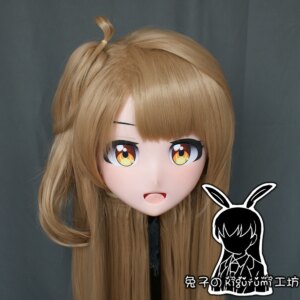 (RB6534)Quality Handmade Female Resin Cosplay Japanese Role Anime Kotori Minami Kigurumi Crossdress Doll Transgender Mask