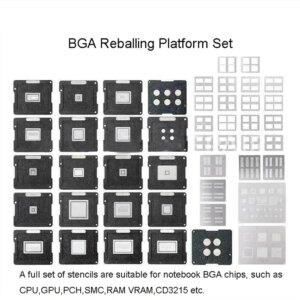 DS-908 Soldering Kit Set For MacBook Magnetic BGA Reballing Platform Full Set Tin Planting Stencils CPU GPU PCH SMC RAM BGA Chip
