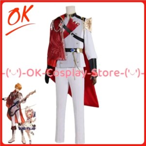 [Customized] Game Genshin Impact Symphony Concert Tartaglia Cosplay Costume Anime Roleplay Suit Halloween Carnival Party Uniform