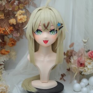 (NFD-14-16)Customize Full Head With Lock Crossdress Doll Female/Girl Japanese Anime Cartoon Character Kig Cosplay Kigurumi Mask