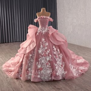 Quinceanera Dresses Ball Gown Off The Shoulder Tulle Appliques Sweet 16 Dresses 15 Anos Customized vestidos de 15 quinceañeras