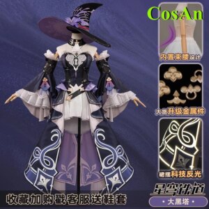 CosAn Game Honkai: Star Rail Herta Cosplay Costume Spring Festival Clothing Activity Party Role Play Clothing Women’s Dress