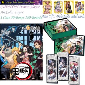 CHENXIN Demon Slayer Arcylic A6 Color Paper Anime Kimetsu Yaiba Tanjirou Kamado Nezuko Card Kids Gift Demon Slayer Cards