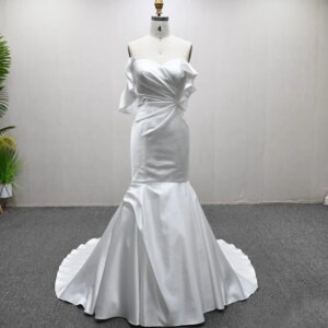 Vestidos De Novias Civil Sweetheart Sleeveless Backless Wedding Dress Embroidery Sexy Bridal Dress