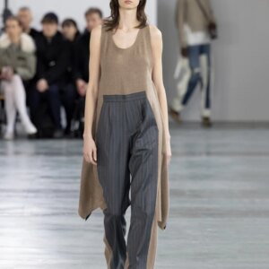 2025 Paris Fashion Week striped color patchwork irregular fashion trend designer women’s romper y2k